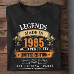 Legends Made in 1985 | 40 Years Birthday T-Shirt