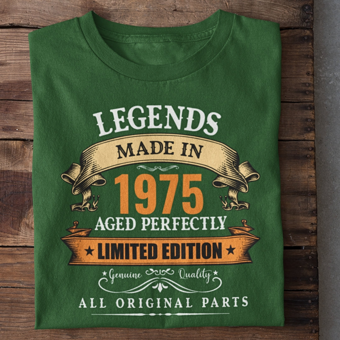 Legends Made in 1975 | 50 Years Birthday T-Shirt