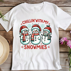 Chilling with Snowmies Christmas T-Shirt