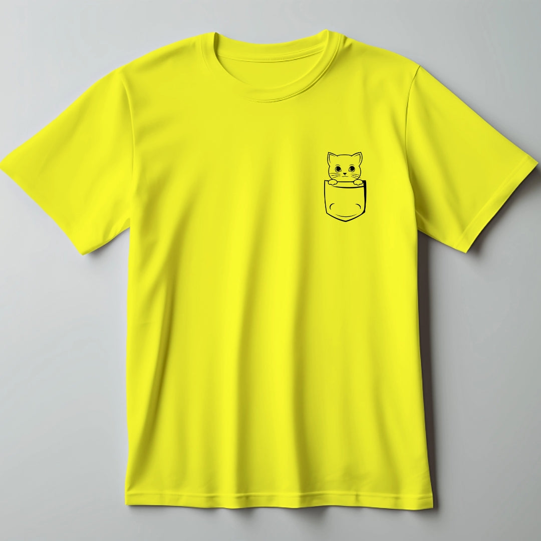 Pocket Cat T-Shirt - The Shophaul Designs