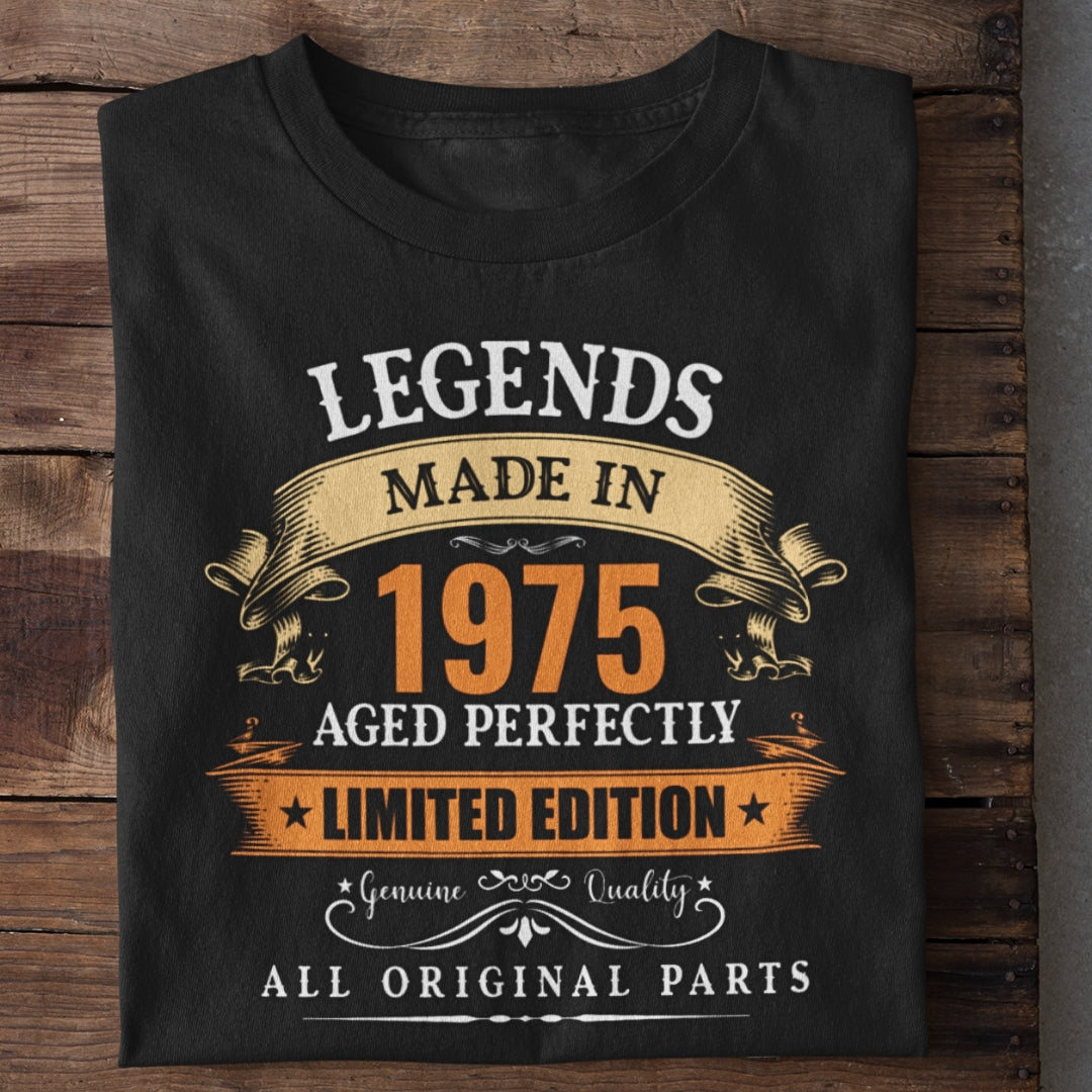 Legends Made in 1975 | 50 Years Birthday T-Shirt