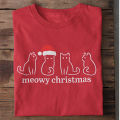 Meowy Christmas T-Shirt