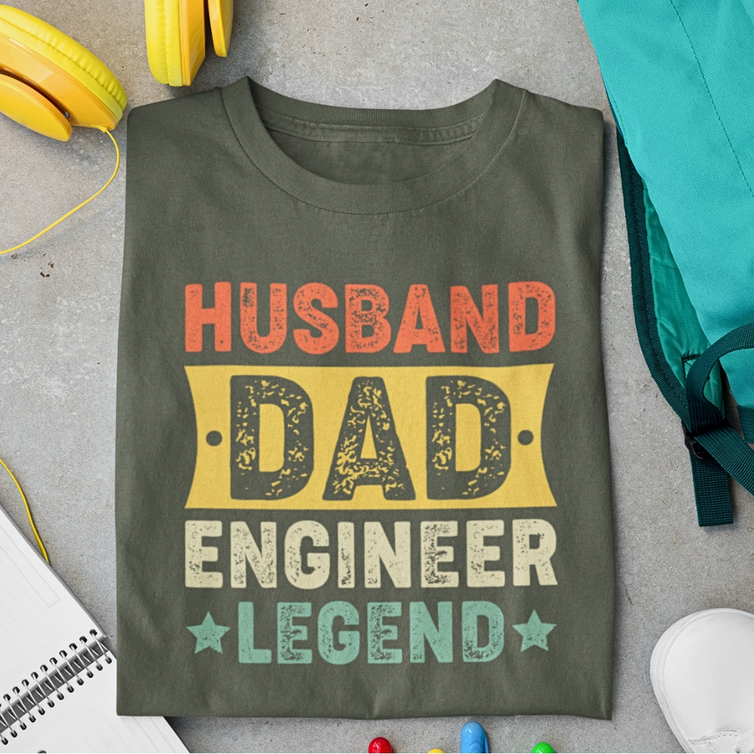 Husband Dad Engineer T-Shirt