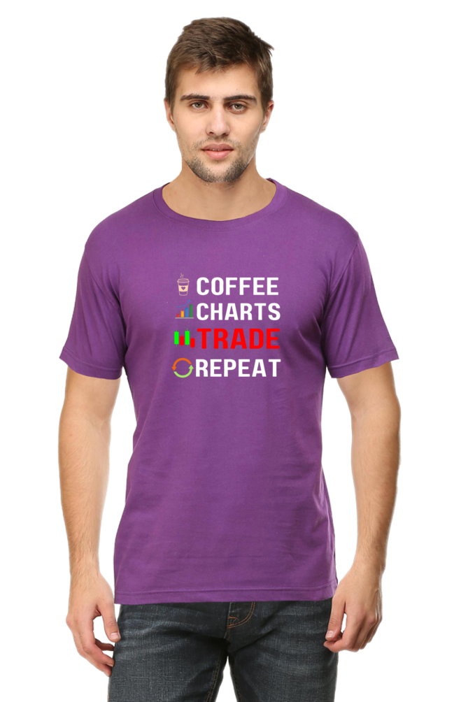 Coffee Trade Repeat Stock Market T-Shirt - The Shophaul Designs