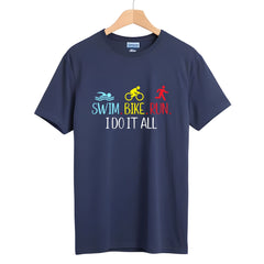 Swim Bike Run Triathlon T-Shirt - The Shophaul Designs