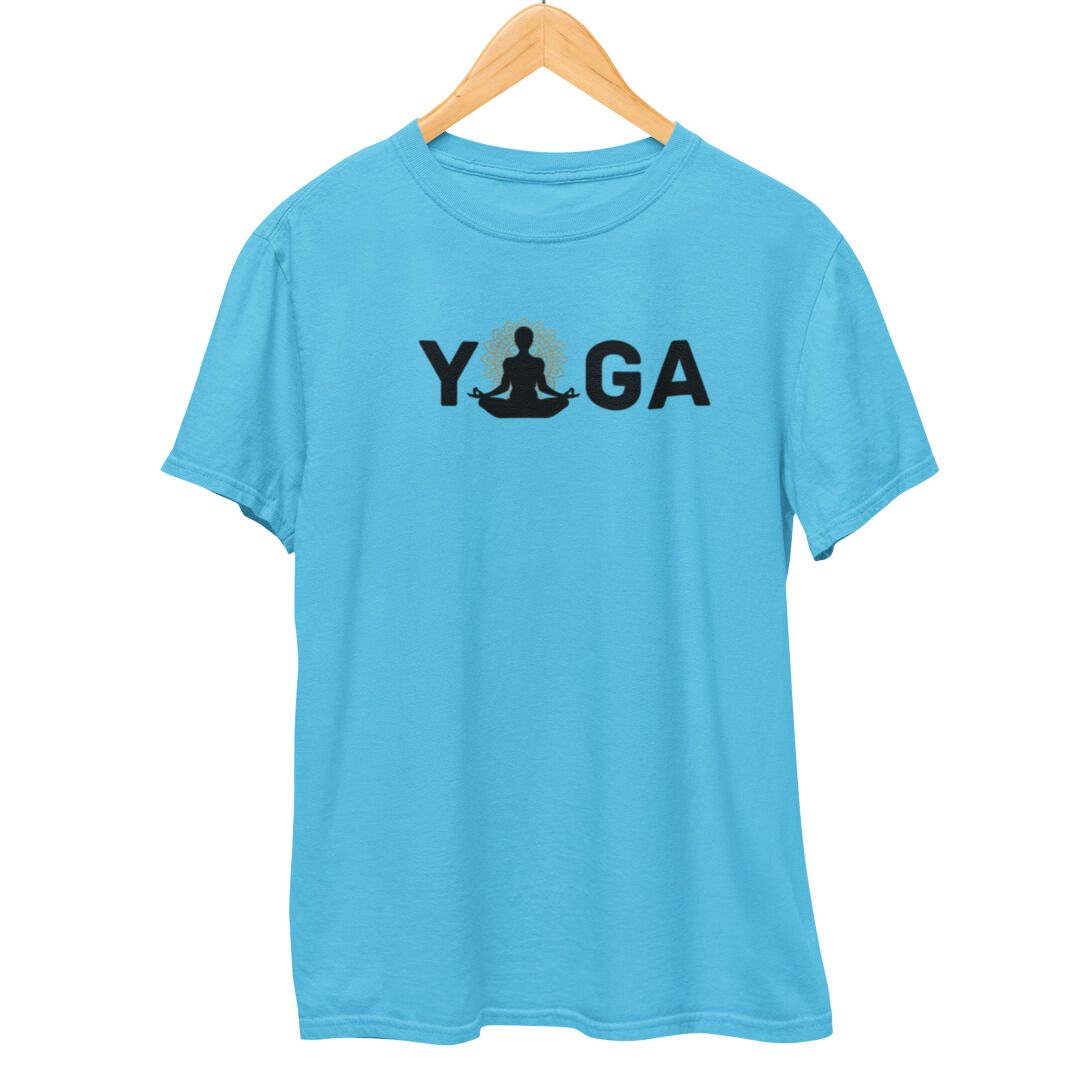 Yoga Asana T-Shirt for Women SkyBlue-XXL