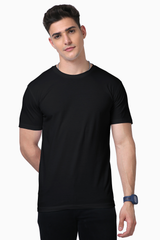 Cotton Supima T-Shirt - Plain  Black-XXL