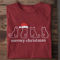 Meowy Christmas T-Shirt