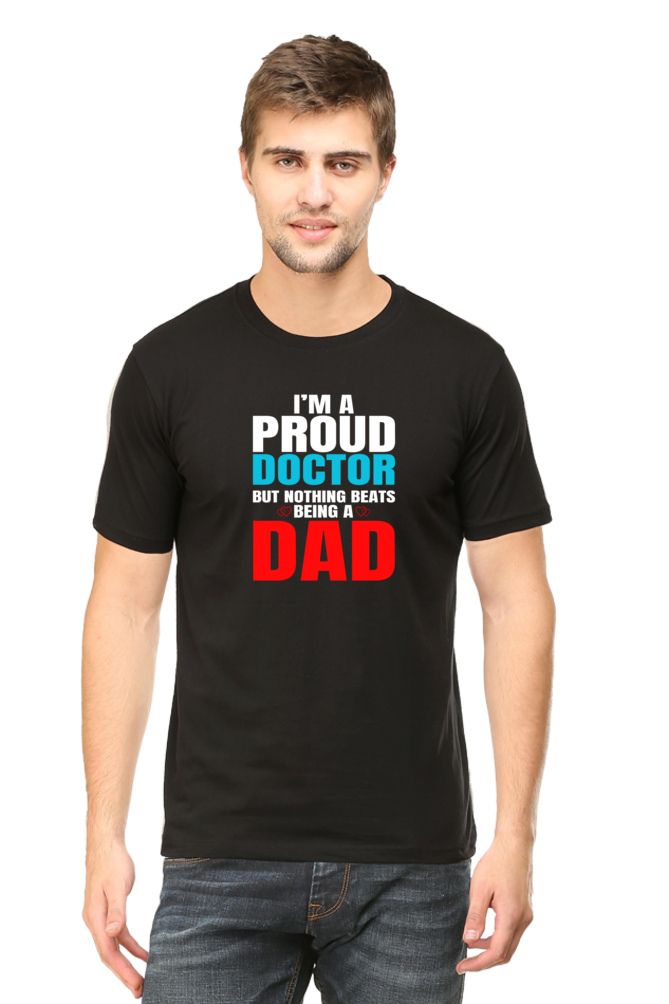 I'M a Doctor Dad T-Shirt  Black-XXL