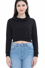 Female Crop Hoodies - Plain