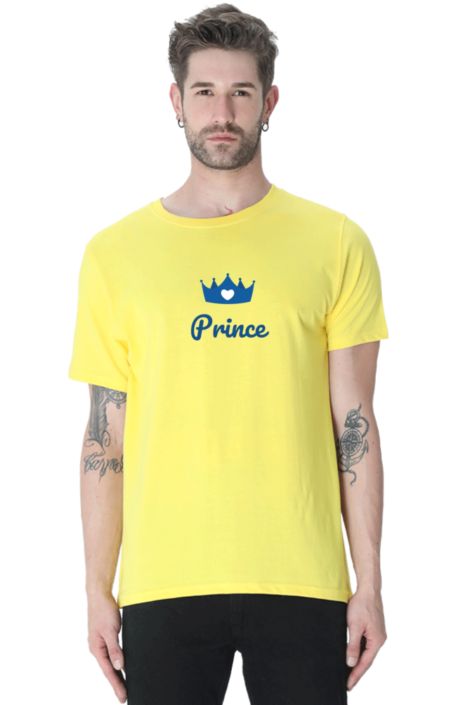 Prince Couple T-Shirt  New-Yellow-XXL