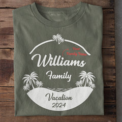 Personalized Family Vacation T-Shirt