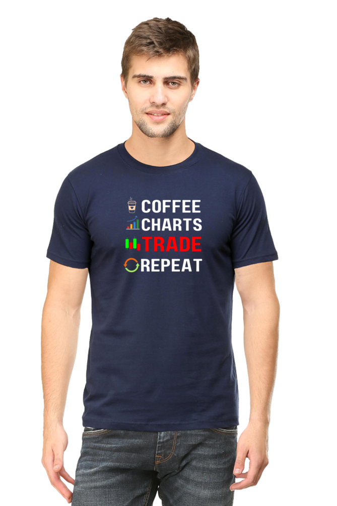 Coffee Trade Repeat Stock Market T-Shirt - The Shophaul Designs