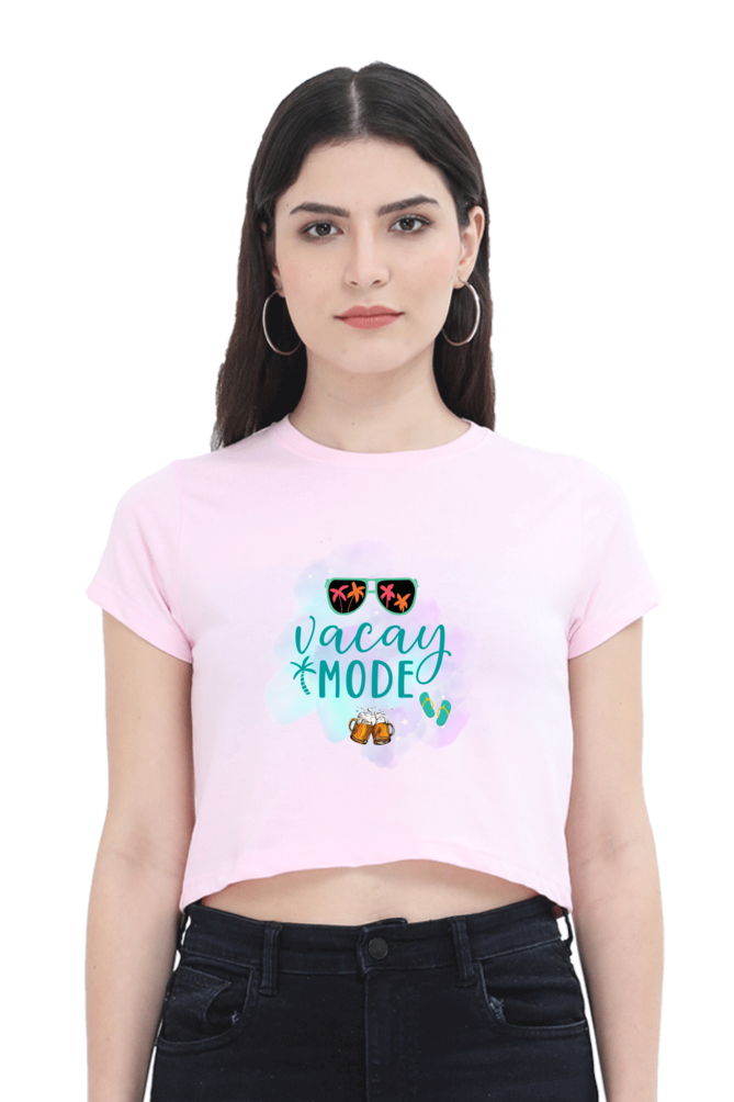 Vacay Mode Crop Top  Light-Baby-Pink-XXL