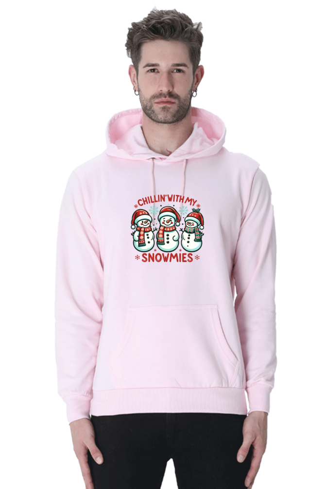 Chilling with Snowmies Christmas Pullover Hoodie - Unisex