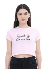 Just Breathe Crop Top  Light-Baby-Pink-XXL