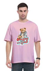 One Day at a Time Oversized T-Shirt  Light-Baby-Pink-XXL