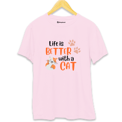 Life is Better with Cat T-Shirt - The Shophaul Designs