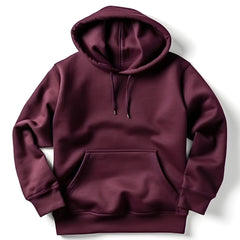 Unisex Plain Hoodie - Maroon - The Shophaul Designs