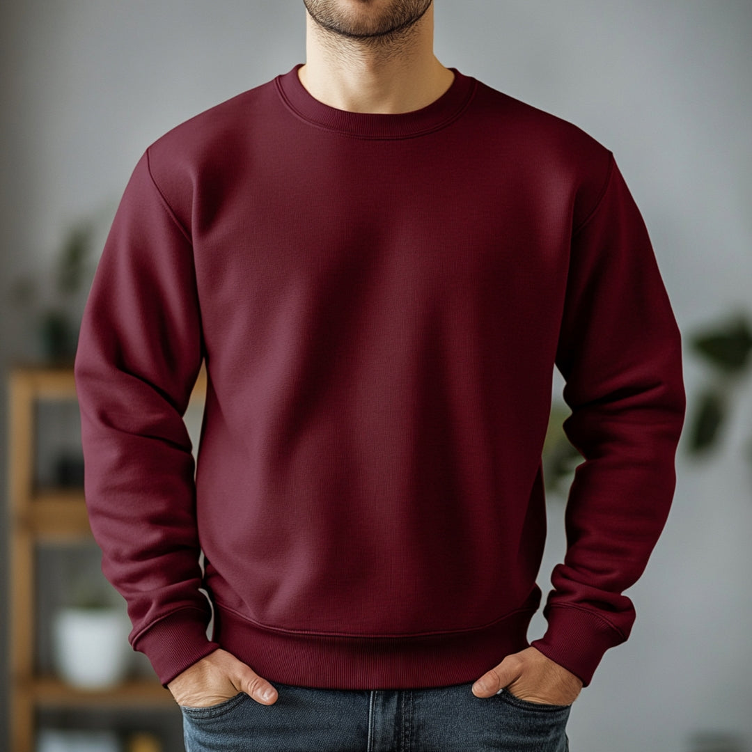 Sweatshirt -Maroon - The Shophaul Designs