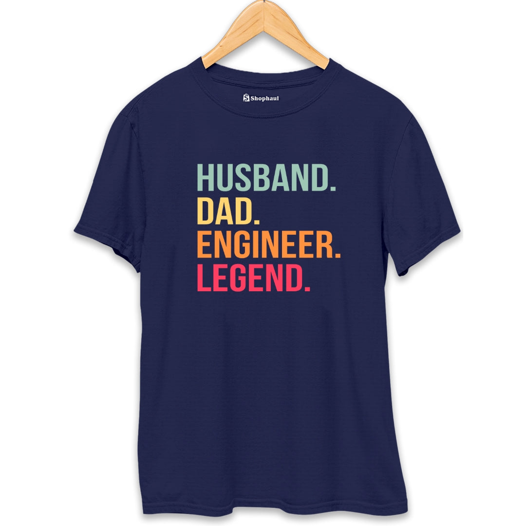 Husband Dad Engineer T-Shirt