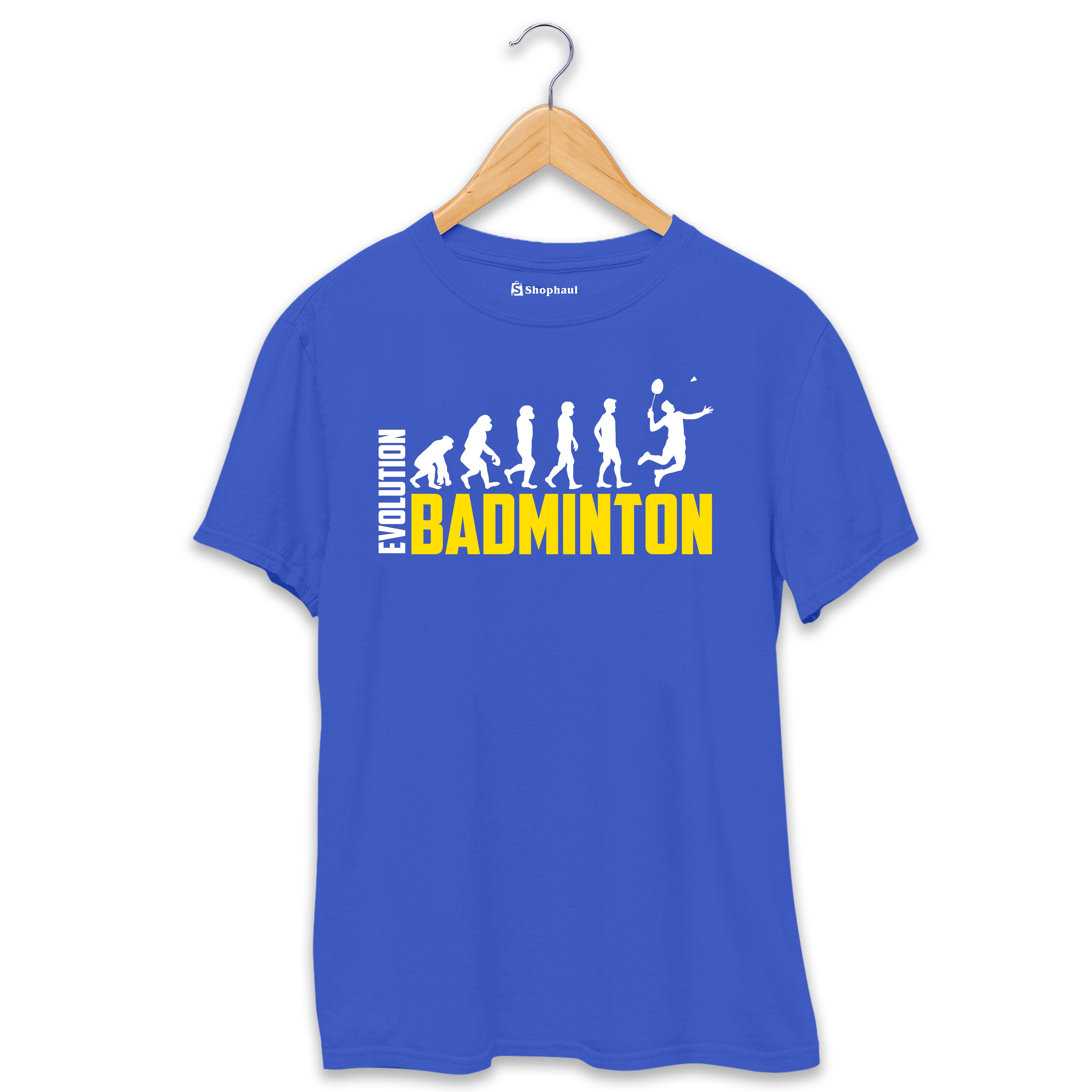 Badminton Evolution T-Shirt  Royal-Blue-XXL