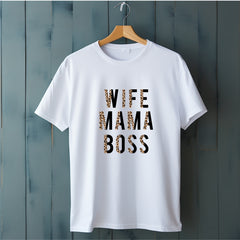 Wife Mom Boss T-Shirt - The Shophaul Designs