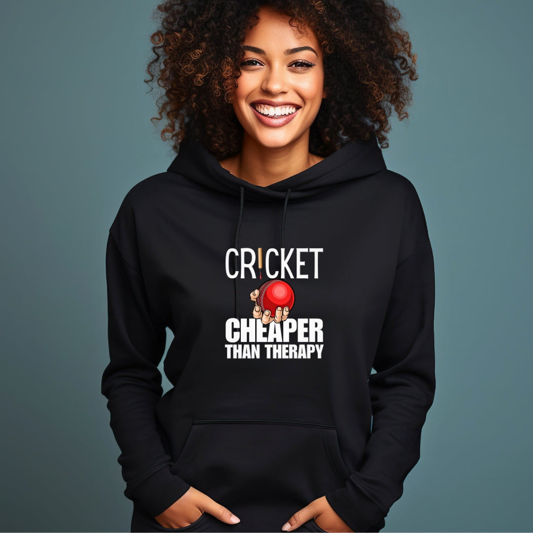 Cricket Cheaper than Therapy Hoodie - Unisex