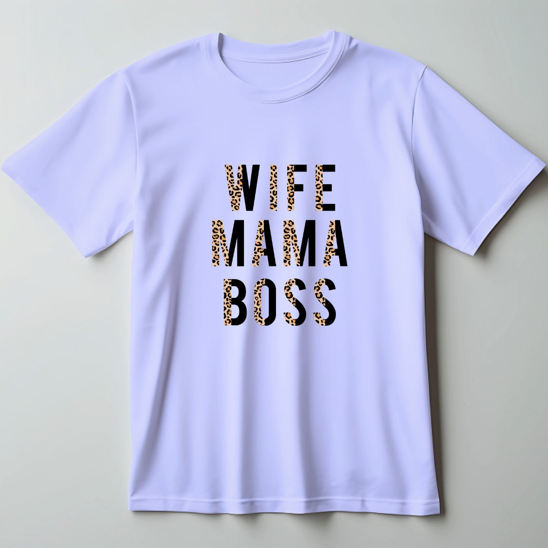 Wife Mom Boss T-Shirt - The Shophaul Designs