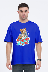 One Day at a Time Oversized T-Shirt  Royal-Blue-XXL