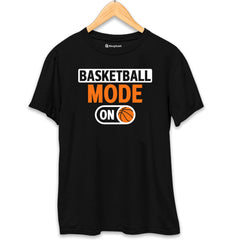 Basketball Mode On T-Shirt  Black-XXL