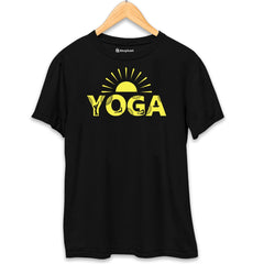 Morning Yoga T-Shirt  Black-XXL