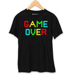 Game Over Gaming T-Shirt  Black-XXL