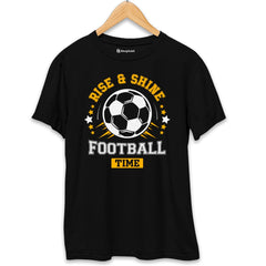 Rise Shine Football Time T-Shirt  Black-XXL