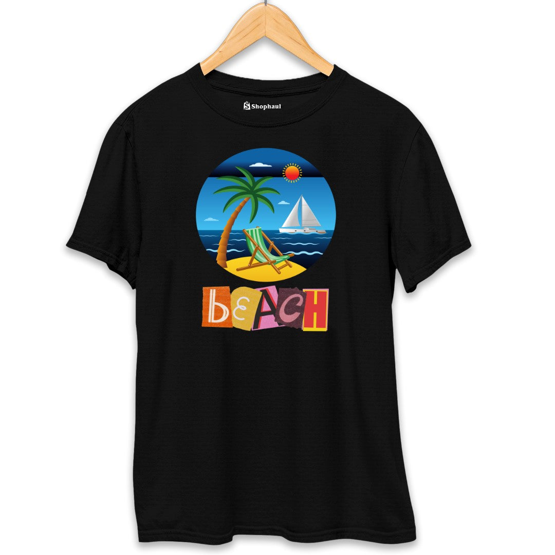 Beach T-Shirt  Black-XXL