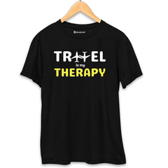 Travel Therapy T-Shirt  Black-XXL