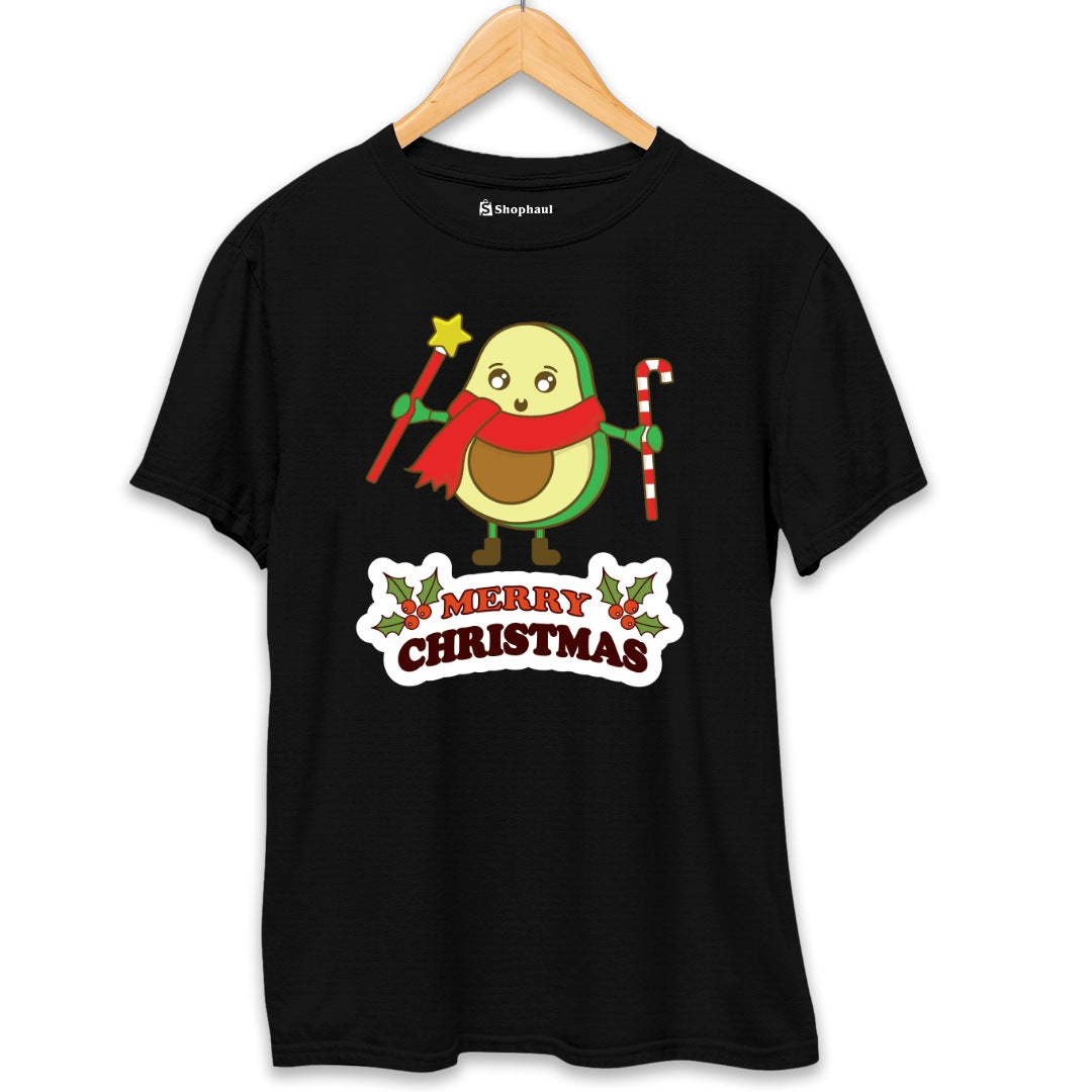 Panda Christmas T-Shirt  Black-XXL