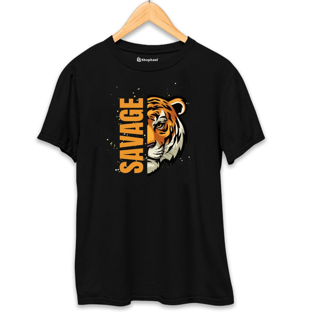 Savage Tiger T-Shirt  Black-XXL