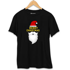 Merry Christmas Santa T-Shirt  Black-XXL