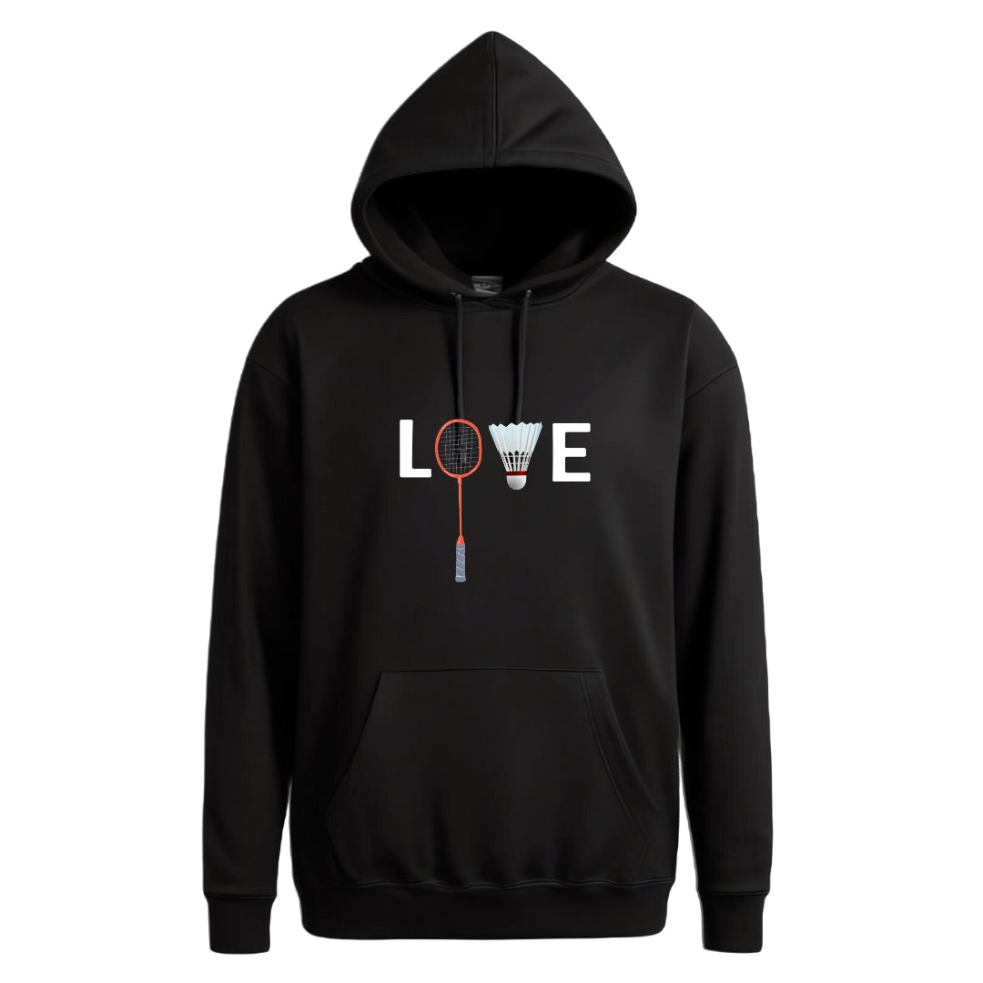 Unisex Love Badminton Hoodie - The Shophaul Designs