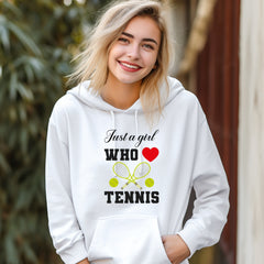 Unisex Just a Girl Who Love Tennis Hoodie - The Shophaul Designs