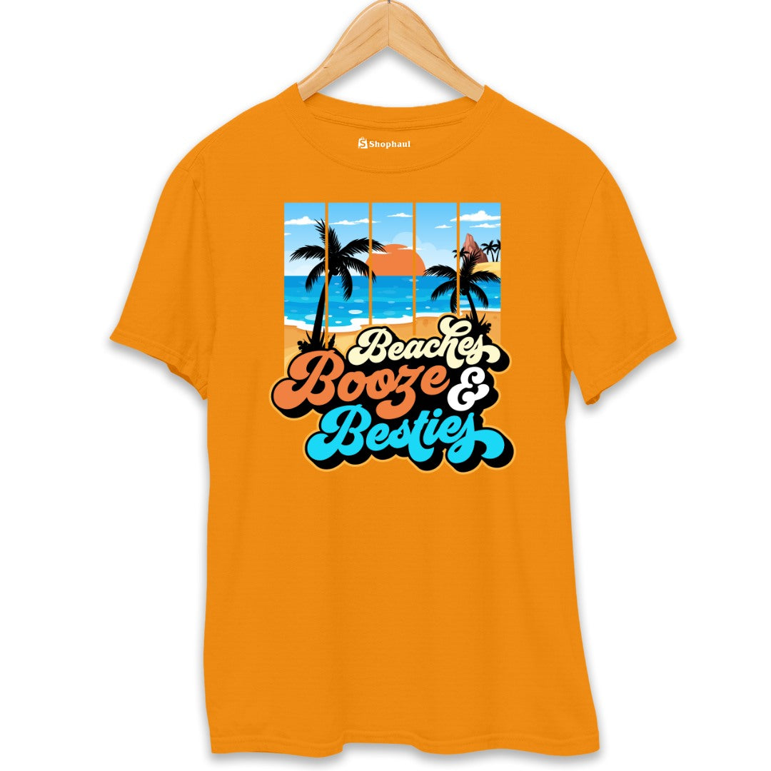 Beaches Besties T-Shirt  Orange-XXL