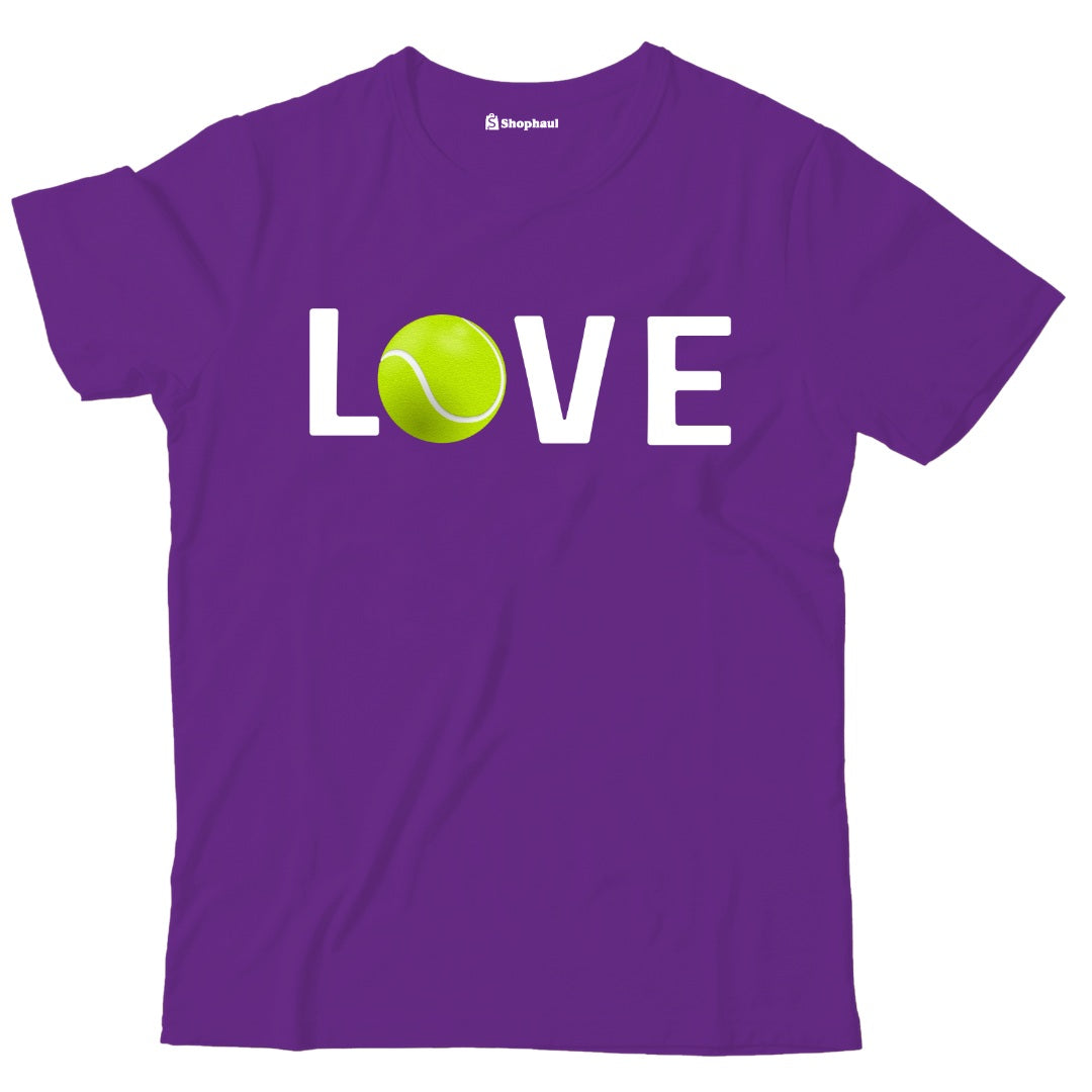 Kids Love Tennis T-Shirt  Purple-13Yrs