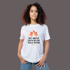 Sky Above Peace Within Yoga T-Shirt 