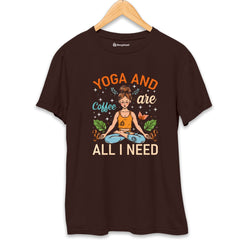 Yoga and Coffee are all I need T-Shirt - The Shophaul Designs