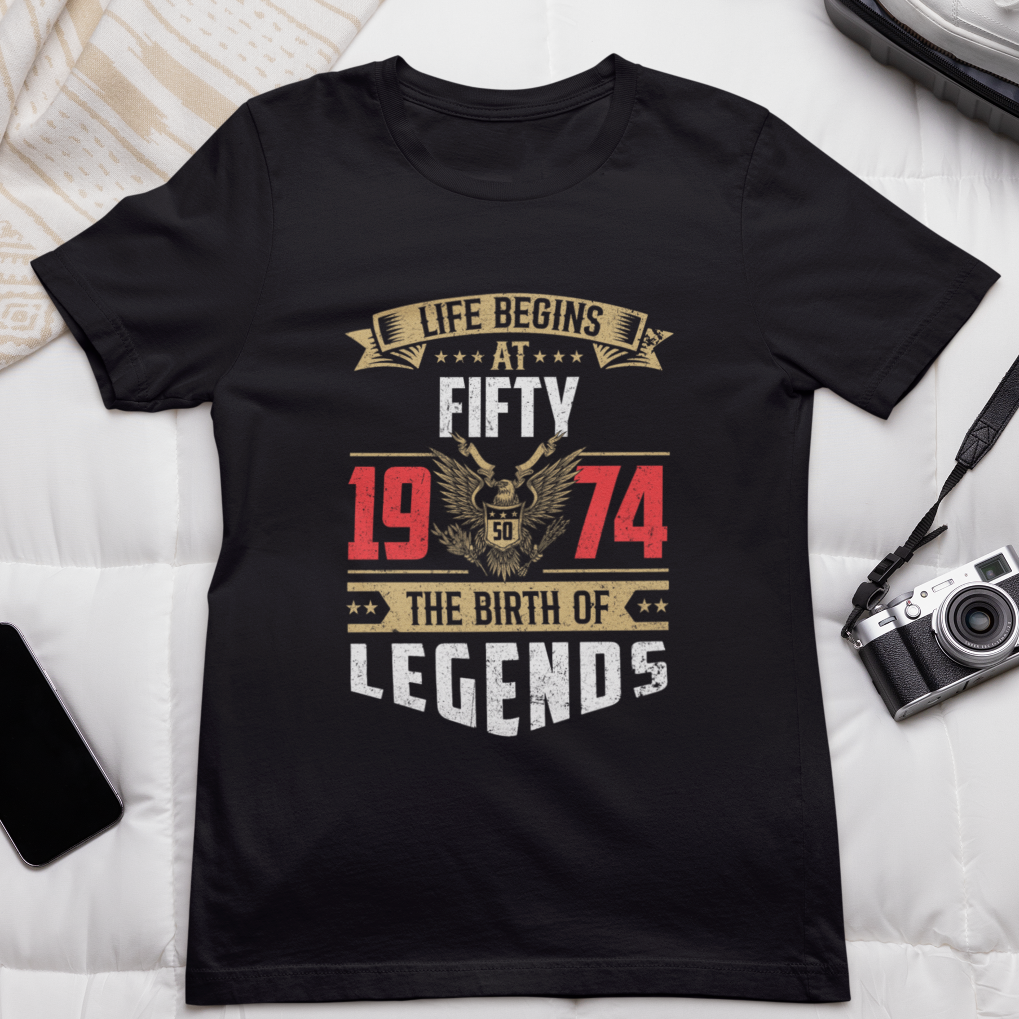 Legends Life Begins at 50 Birthday T-Shirt