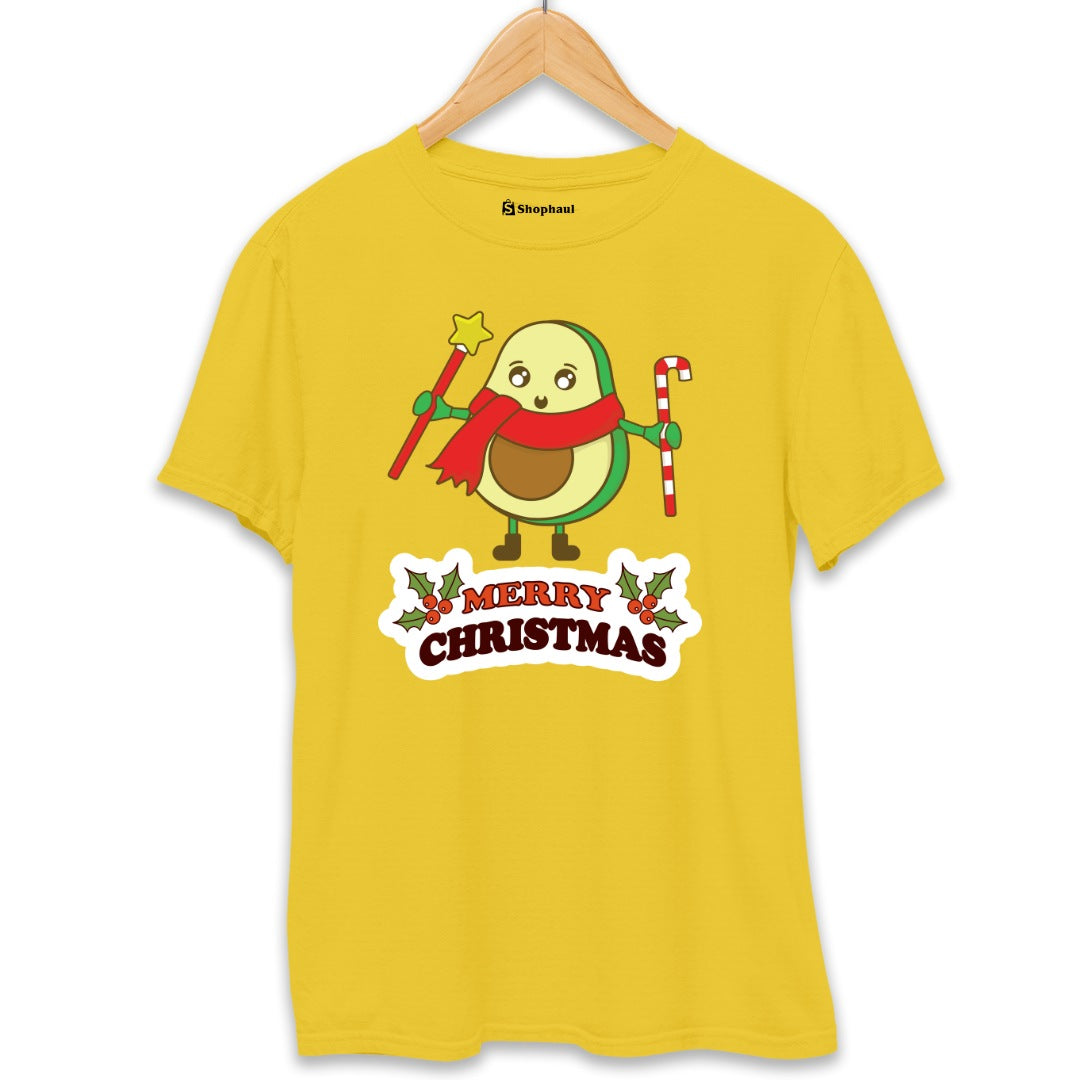 Panda Christmas T-Shirt  Golden-Yellow-XXL