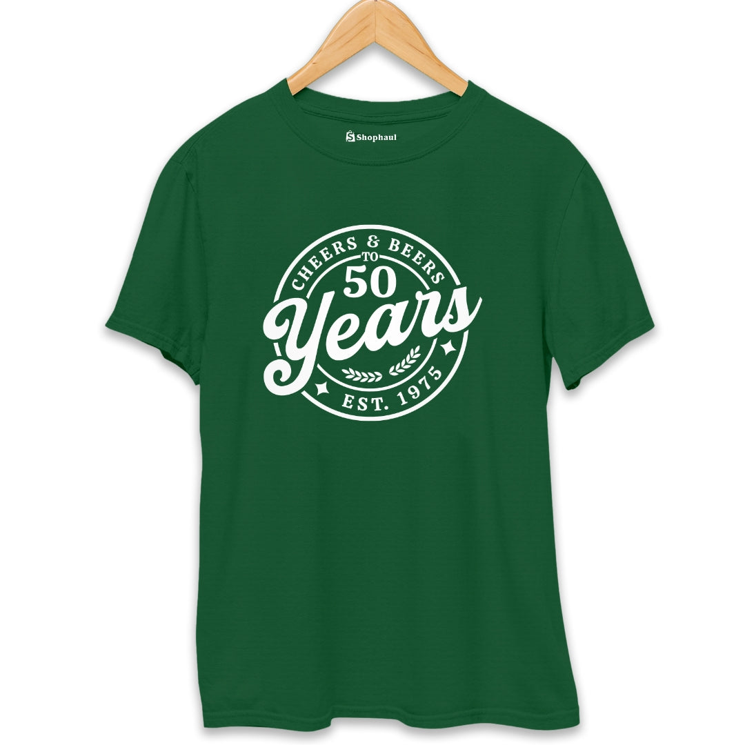 Cheers & Beers to 50 Years Birthday T-Shirt