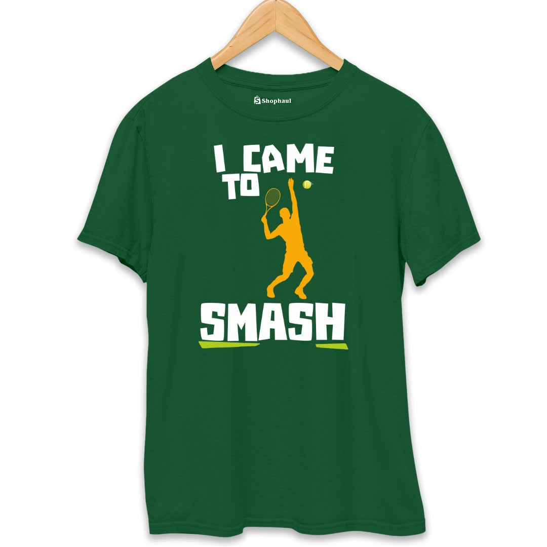 I came to Smash Tennis T-Shirt  Bottle-Green-XXL