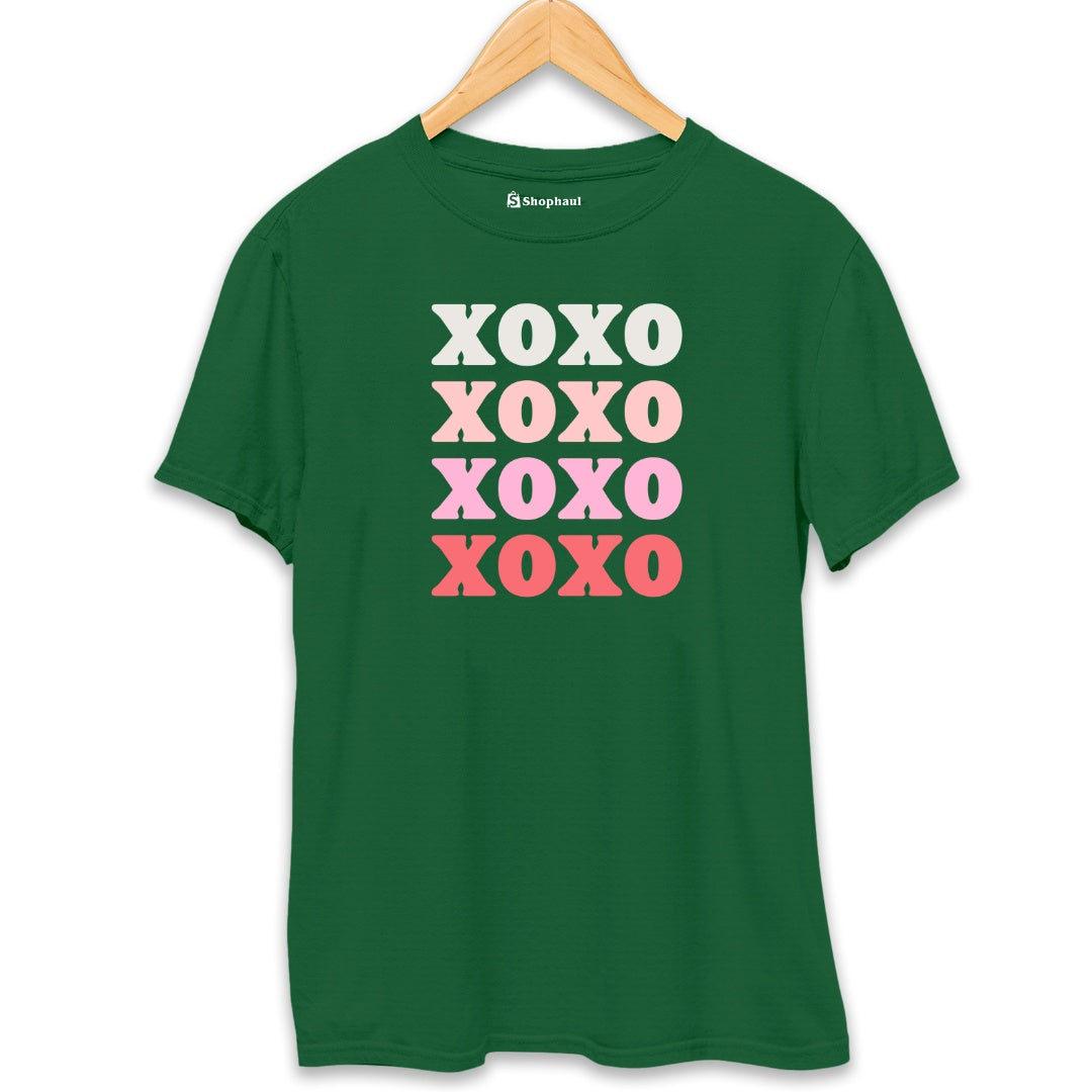 XOXO Love T-Shirt  Bottle-Green-XXL